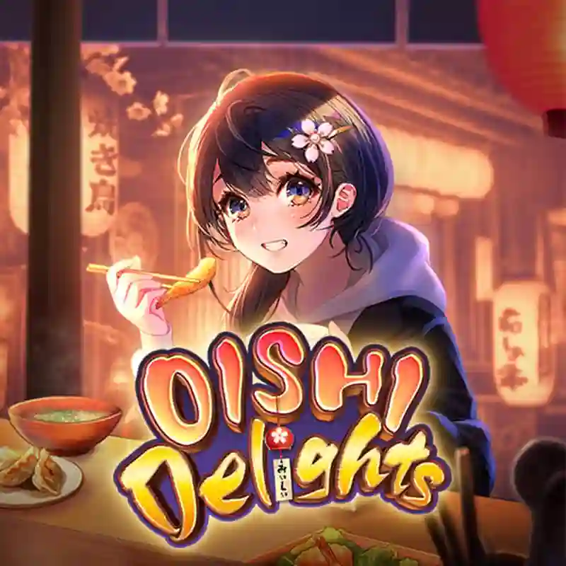 Oishi Delights slot game banner